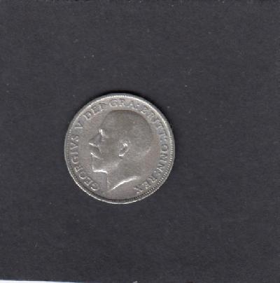 Beschrijving: 6 Pence  GEORGIUS V  